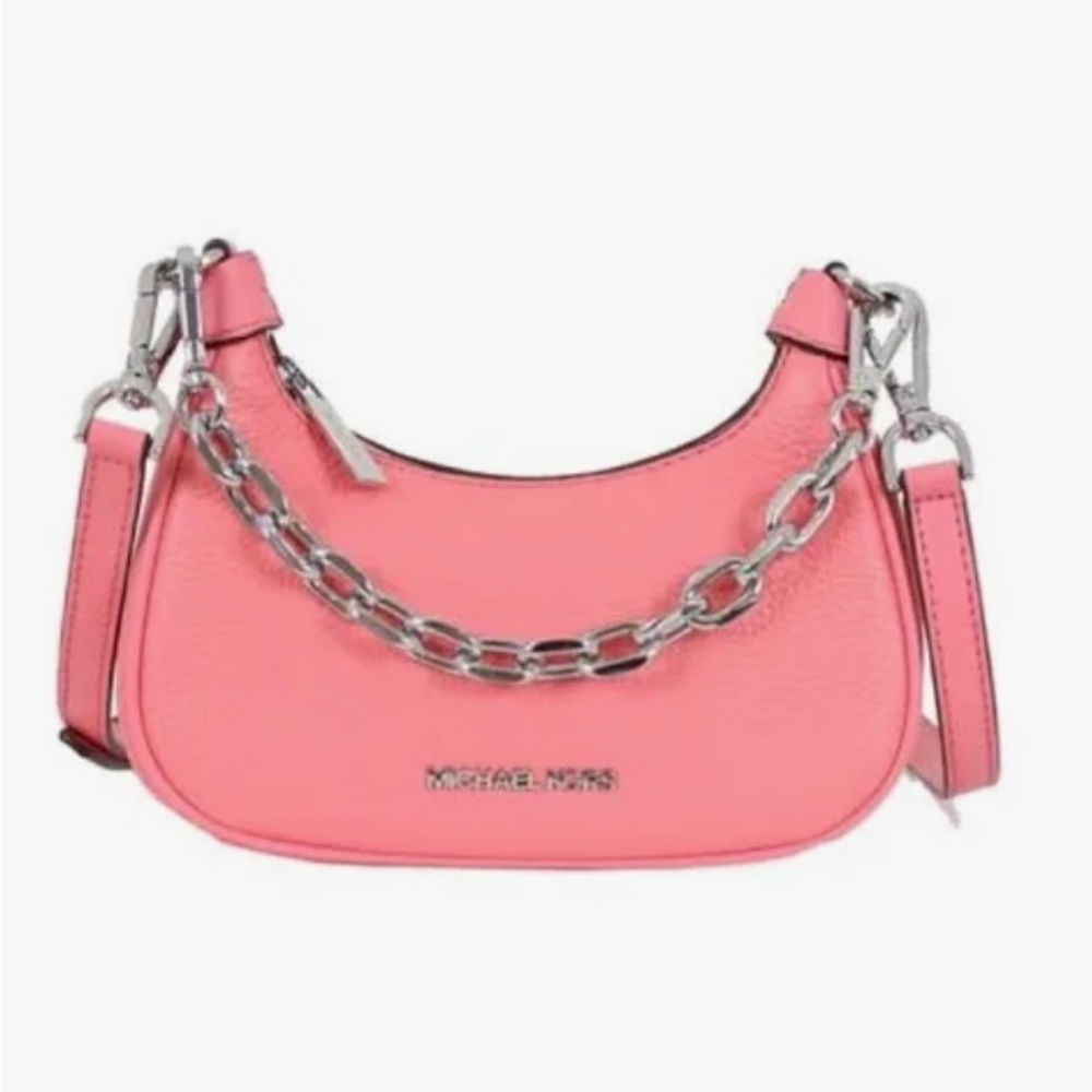 Michael Kors Mini Zip Pouchette Crossbody “Barbie” Pink